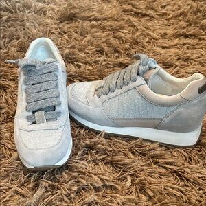 Peserico Women's Light Gray Sneakers Size 37